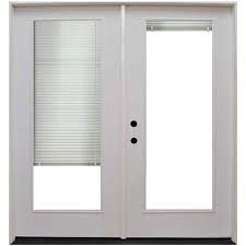 Hand Inswing Mini Blind Patio Door