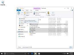 folders in a zip file in windows 10