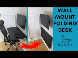 Diy Folding Desk Using Folding Shelf