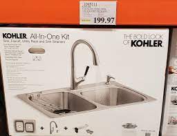 kohler stainless steel sink and faucet