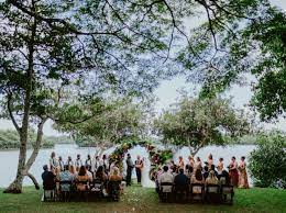 tropical wedding at moli i gardens and