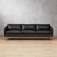modern leather furniture sofas cb2