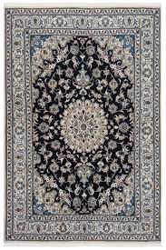 nain persian rug black 246 x 166 cm