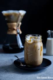spiked salted caramel iced coffee one