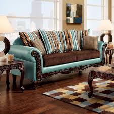 traditional turquoise brown fabric
