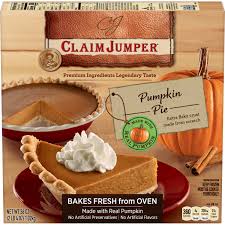 claim jumper pumpkin pie frozen dessert