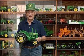 man s collection of 900 toy tractors on