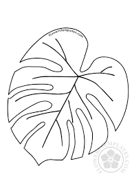 Without healthy leaves, plants will soon be withered and die, though some plants purposefully drop their leaves to survive harsh conditions, such as cold temperature in winter and hot weather in long dry season common in tropical climate. Tropical Leaf Coloring Page Flowers Templates