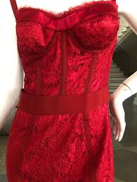 Maybe you would like to learn more about one of these? Dolce And Gabbana Vintage Red Lace Corset Cocktail Dress For Sale At 1stdibs