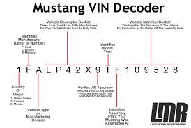Mustang Vin Decoder Lmr Com