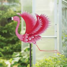 Flamingo Jiggly Garden Stake Only 59