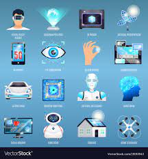future technologies icons royalty free