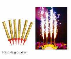 6 sparkling candles delivery in dubai