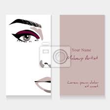 set business card template for makeup
