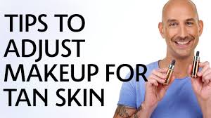 tips to adjust makeup for tan skin