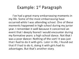 Narrative Essay High School Life Personal Narrative On