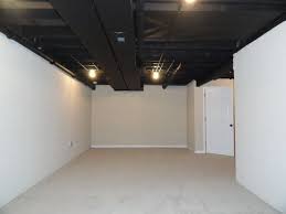 If you're thinking of finishing your basement, come check out our painted basement ceiling! Full Finished Basement Basement Ceiling Cheap Basement Remodel Unfinished Basement Ceiling