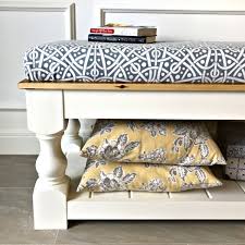 how to make a no sew bench seat