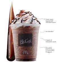 double chocolate frappé to mccafé