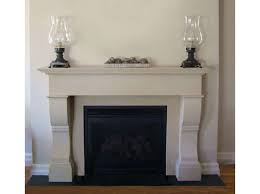 French Provincial Limestone Fireplace