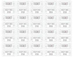 Free Printable Raffle Ticket Template Download Tickets