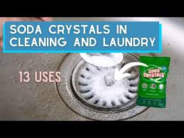 soda crystals in cleaning and laundry