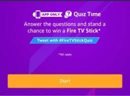 Top 1 free cup #4. Answers Amazon Fire Tv Stick Quiz Win Free Fire Tv Stick Bigtricks In