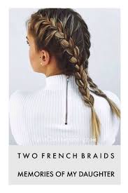 Another alternate style for two french braid pigtails is a bun. Two French Braids Memories Of My Daughter Quite Contemporary