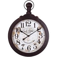 Black Wood Timepiece Wall Clock