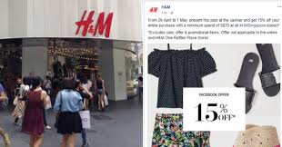 Flash this post to enjoy 15% off your entire purchase at H&M Singapore stores from 28 Apr - 1 May 2018 | MoneyDigest.sg
