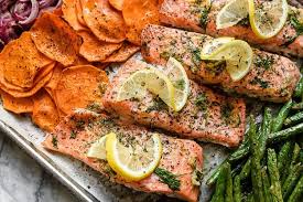 Sheet Pan Baked Salmon with Vegetables - The Real Food Dietitians