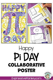 Students who complete a pi day poster will receive extra credit points. Pi Day Activity Collaborative Poster Art Lessons Elementary Art Activities For Kids Art Lessons