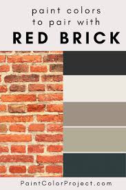 paint colors that compliment red brick