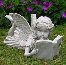 Reading Fairy Garden Statue Fairy