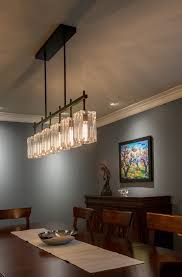 Modern Crystal Chandelier In Dining Room Gross Electric