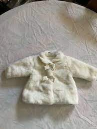 Koala Baby Boutique Faux Fur White Coat