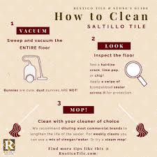 how to clean saltillo tile flooring