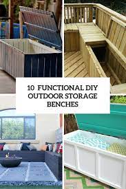 10 Smart Diy Outdoor Storage Benches