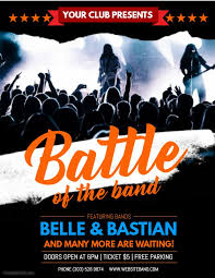 Battle Of The Bands Poster Flyer Design Social Media Design