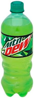 mountain dew soda 20 oz nutrition