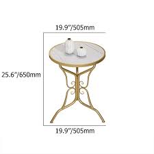 Patio Side Table With Sintered Stone
