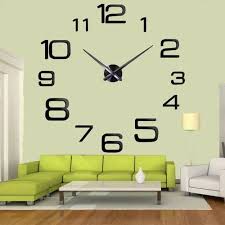Maxbell Diy Large Wall Clock Acrylic 3d