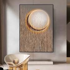Abstract Round Moon Wall Decor Modern