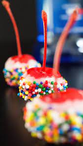Add a pint of vanilla ice cream, two ounces of cake vodka, 1/2 cup funfetti cake mix to a blender. Birthday Cake Spiked Cherry Bombs Recipe
