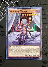 Vampire Vamp asked to be be painted since the mirror thing wasn't working  out. Here's the result. : r/yugioh