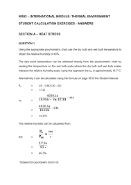 Student Calculation Exercises Answers Section A