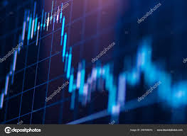 Forex Market Charts On Computer Display Stock Photo