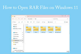 how to open rar files on windows 11