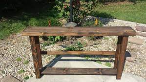 Rustic Console Table Sofa Tall Skinny