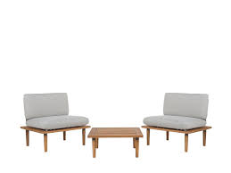 Before selecting outdoor furniture, think of the climate you live in. 2 Seater Acacia Wood Garden Sofa Set Grey Frascati Furniture Lamps Accessories Up To 70 Off Avandeo Online Store